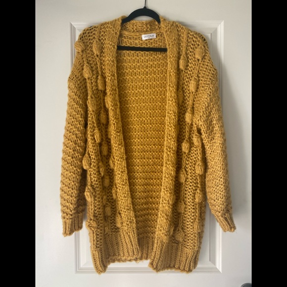 Vestique Ochre Sweater Knit Cardigan - Size (M) - Picture 2 of 3